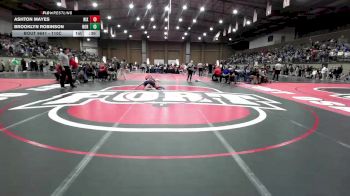 110C 1st Place Match - Brooklyn Robinson, Northwest vs Ashton Mayes, Nixa