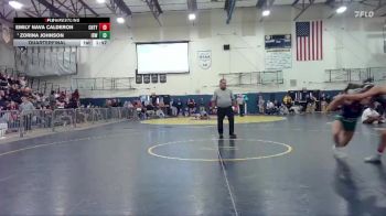 135 lbs Quarterfinal - Zorina Johnson, Ida B Wells vs Emily Nava Calderon, Century