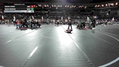 49 lbs Round Of 16 - Deion Jones, American MMAW vs Noah Brown, Monroe Twp