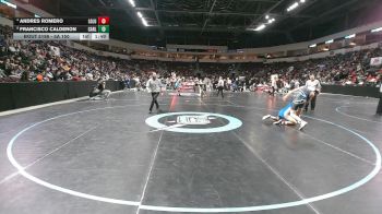 5A 150 lbs Quarterfinal - Francisco Calderon, Carlsbad vs Andres Romero, Los Lunas
