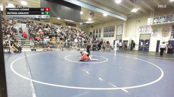 110 lbs Champ. Round 2 - Victoria Ashlock, Edison vs Vanessa Lozano, Elsinore