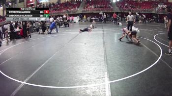 50 lbs Cons. Semi - Owen Williamson, Nebraska Wrestling Academy vs Breckham Clausen, Conestoga Wrestling Club