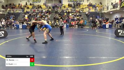 210 lbs Round Of 16 - Miguel Renda, Thomas Jefferson vs Owen Rush, Canon-McMillan