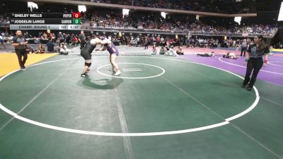 5A 235 lbs Champ. Round 1 - Shelby Wells, Comal Pieper vs Josselin Large, Canyon