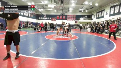 167 lbs Quarterfinal - Ryan Cardenas, Bonita vs Brock Kenney, Trabuco Hills High School