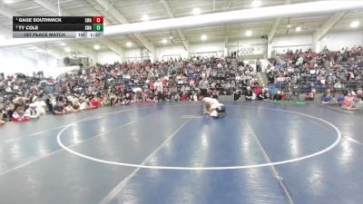 120 lbs 1st Place Match - Gage Southwick, Sanderson Wrestling Academy vs Ty Cole, Sanderson Wrestling Academy