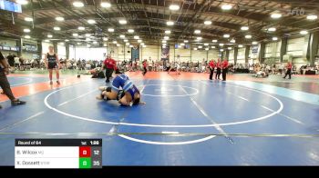 195 lbs Round Of 64 - Benjahmin Wilcox, Mayo Quanchi vs Xander Dossett, Storm Wrestling Center