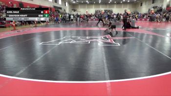 Round 2 - Grayson Kraft, North East Iowa Wrestling Club vs Axel Dale, North Branch