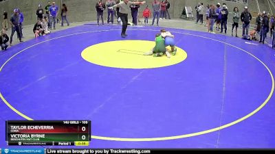 105 lbs Round 3 - Taylor Echeverria, COWA vs Victoria Byrne, Deschutes Mat Club