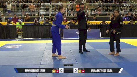 Laura Bastos De Sousa vs Makaylee Linda Lippek 2025 Pan Kids Jiu-Jitsu IBJJF Championship