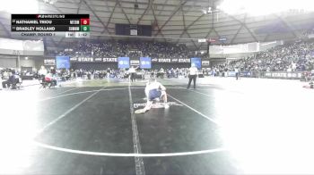 Boys 4A 150 lbs Champ. Round 1 - Bradley Holland, Sumner vs Nathaniel Triou, Mt. Si