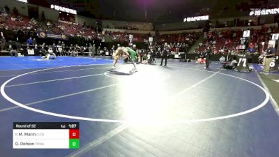 190 lbs Round Of 32 - Mark Marin, Clovis vs Dominic Dotson, Poway