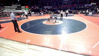 2A 120 lbs Cons. Round 2 - Michael Olson, Sycamore (H.S.) vs Victor Alvarado, Chicago (Kennedy)