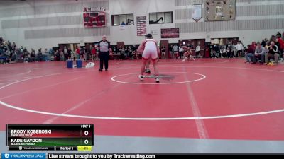 170 lbs Quarterfinal - Brody Koberoski, Mankato West vs Kade Gaydon, Blue Earth Area