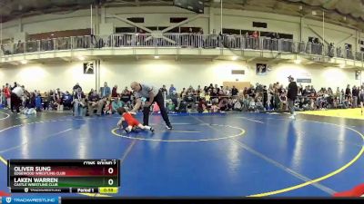 45 lbs Cons. Round 2 - Oliver Sung, Edgewood Wrestling Club vs Laken Warren, Castle Wrestling Club