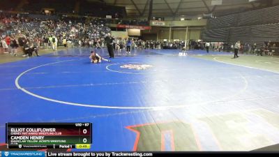 67 lbs Cons. Round 5 - Elliot Colliflower, Cheney Mat Hawks Wrestling Club vs Camden Henry, Enumclaw Yellow Jackets Wrestling Club