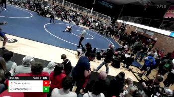 132 lbs Semifinal - Bryan Dickerson, Orting vs Jake Castagneto, Bishop Kelly
