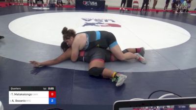 235 lbs Quarters - Tilisa Matakaiongo, Canyon View Falcons vs Anna Bozanic, Mtc - Mantanona Training Center