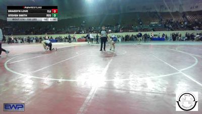 150 lbs Consi Of 32 #2 - Draedyn Love, Plainview JH vs Steven Smith, Pryor Tigers Wrestling