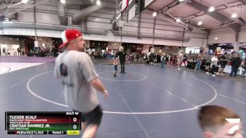 52 lbs Cons. Round 1 - Cristian Ramirez Jr., Rise Wrestling vs Tucker Scalf, South East Texas Gladiators Wrestling Club