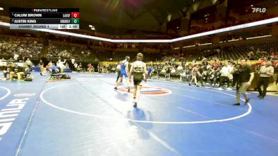 126 Class 4 lbs Champ. Round 1 - Calum Brown, Lafayette (Wildwood) vs Justin King, Grain Valley