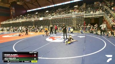 56 lbs Cons. Round 4 - Ace Phillips, Powell Wrestling Club vs Ryker Hladky, Casper Wrestling Club