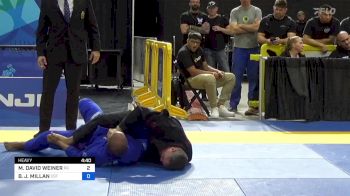 MICHAEL DAVID WEINER vs BRANDAN J. MILLAN 2024 Pan Jiu Jitsu IBJJF Championship