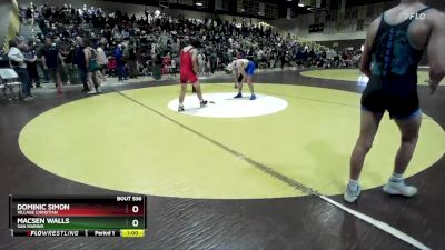 132 lbs Cons. Round 2 - Dominic Simon, Village Christian vs Macsen Walls, San Marino