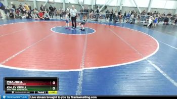 43 lbs Quarterfinal - Mika Abeel, Team Aggression WC vs Kinley Orgill, Deer Park Ironman WC