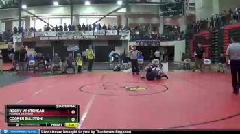 215 lbs Quarterfinal - Rocky Whitehead, Madison Southern vs Cooper Elliston, Conner
