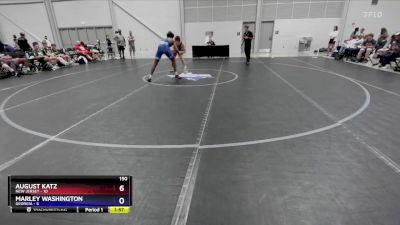 150 lbs Round 2 (8 Team) - August Katz, New Jersey vs Marley Washington, Georgia