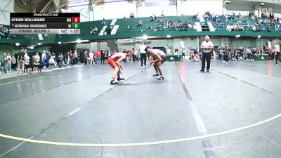 125 lbs Champ. Round 2 - Ayden Bollinger, Indiana vs Joshua Vazquez, Northern Illinois