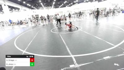 70 lbs 3rd Place - Ahren Griego, Top Rank vs Giovanni Jinzo, Dog Pound WC