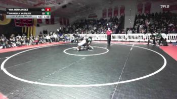 100 lbs 1st Place Match - Mia Hernandez, Colony vs Daniella Vazquez, Garces Memorial