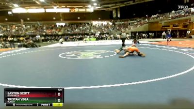 126 lbs Quarterfinal - Saxton Scott, Idaho Falls vs Tristan Vega, Burley