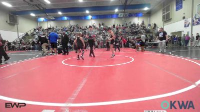 67 lbs Consi Of 4 - Cade Thompson, Broken Arrow Wrestling Club vs Haze Mashburn, Collinsville Cardinal Youth Wrestling