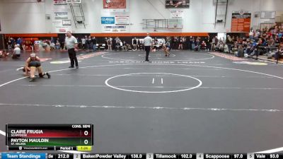 120 lbs Cons. Semi - Claire Frugia, Scappoose vs Payton Mauldin, St. Helens