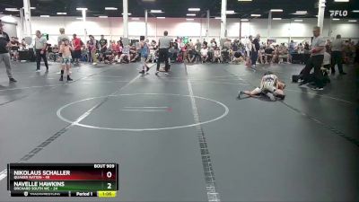 80 lbs Semifinal - Navelle Hawkins, Orchard South WC vs Nikolaus Schaller, Quaker Nation