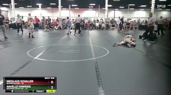 80 lbs Semifinal - Navelle Hawkins, Orchard South WC vs Nikolaus Schaller, Quaker Nation