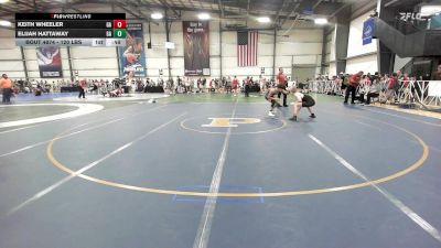120 lbs Consi Of 16 #1 - Keith Wheeler, GA vs Elijah Hattaway, GA