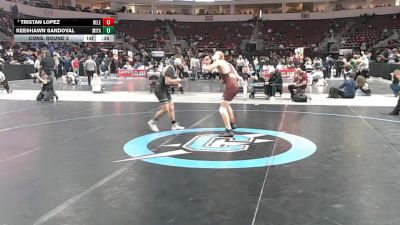 4A 165 lbs Cons. Round 3 - Tristan Lopez, Belen vs Keeshawn Sandoval, Miyamura