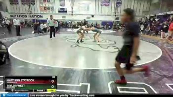 130 lbs Quarterfinal - Taylor West, Hanford vs Mattison Stayrook, Southridge