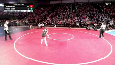 6A 100 lbs 1st Place Match - Piper Eller, Corner Canyon vs Mina Trinh, Riverton