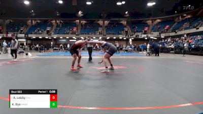 170 lbs Cons. Round 2 - Abe Leidig, St Charles East vs Kenner Bye, Bloomington