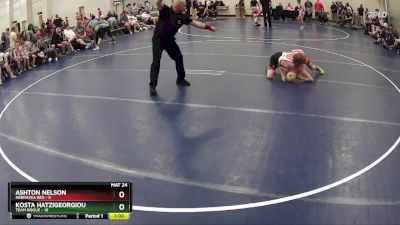 95 lbs Semis & 1st Wrestleback (8 Team) - Kosta Hatzigeorgiou, Team Rogue vs Ashton Nelson, Nebraska Red