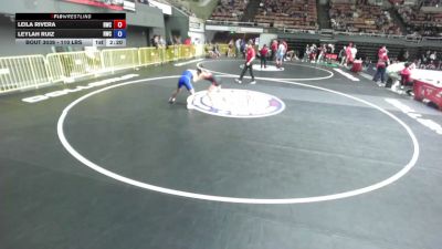 110 lbs Cons. Rd Of 16 - Leila Rivera, Reign Wrestling Club vs Leylah Ruiz, Reign Wrestling Club
