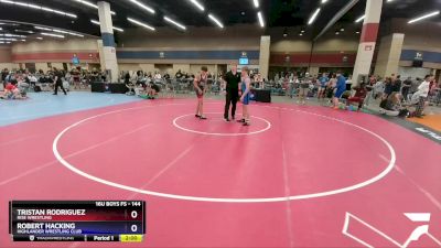 144 lbs Cons. Round 2 - Tristan Rodriguez, Rise Wrestling vs Robert Hacking, Highlander Wrestling Club