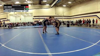 285 lbs Champ. Round 1 - Joel Simon, Cornerstone University vs Dallas Smith, Adrian NCAA