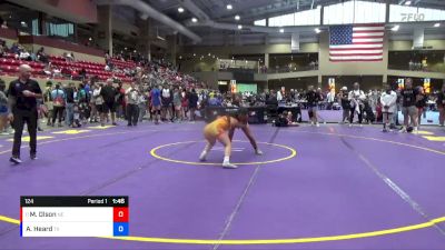 124 lbs Cons. Round 2 - Mackenzie Olson, NE vs Ava Heard, TX