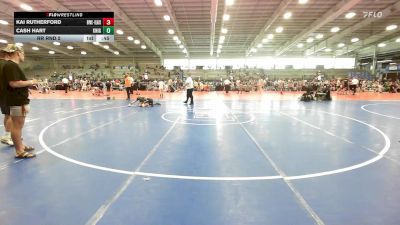 65 lbs Rr Rnd 2 - Kai Rutherford, Buffalo Valley Wrestling Club EL Black vs Cash Hart, Knights Wrestling Club